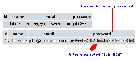 encrypt password encrypt password
