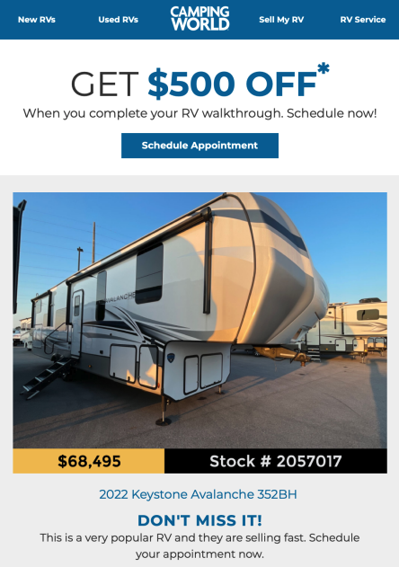 Camping world marketing asset Camping world marketing asset